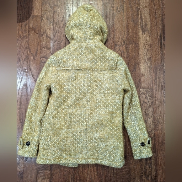 Leon and Harper, yellow Wool & Mohair duffle jacket Euro L - Picture 4 of 17